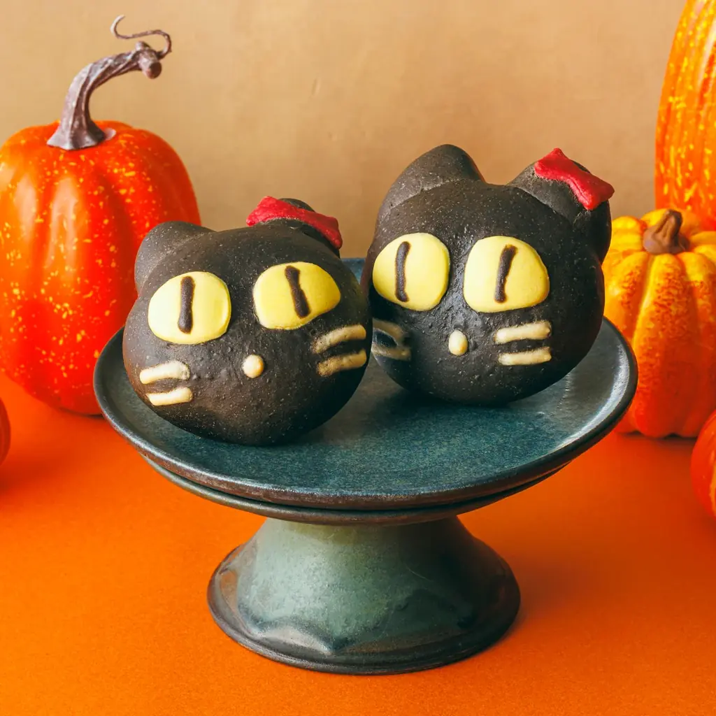 【木村屋總本店】＜新商品＞10月1日から、ハロウィンにぴったりな「ジャック・オ・ランタン＆黒ねこ」のパンを発売！ 画像 3