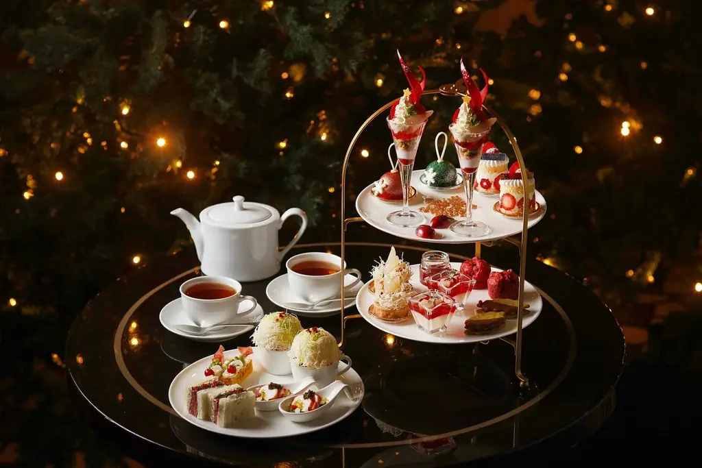11月1日開始 東京マリオットの洋なし紅玉クリスマスティー