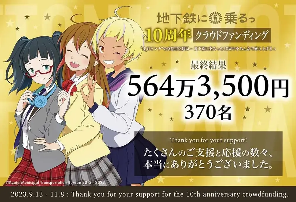 京都「地下鉄に乗るっ」ポスタープレゼント、約2日で配布終了　反響受け9月25日から第2弾を実施 画像 6