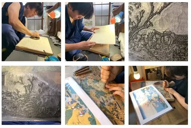 ドラえもん浮世絵木版画シリーズ新作は歌川広重の名作「日本橋 朝之景」が舞台！ドラえもんたちが朝焼けの江戸に登場するユーモアあふれる最新作が9月30日より予約開始 画像 3
