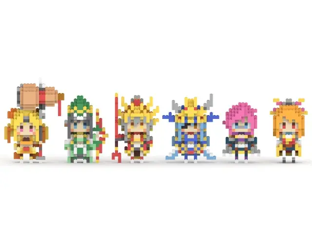 『戦国乙女』×ミタクルブロック コラボ第2弾、豊臣ヒデヨシ、今川ヨシモト、武田シンゲン、伊達マサムネ、明智ミツヒデ、立花ドウセツの全6種が登場。組み立てて楽しむブロックフィギュアが本日より受注開始 画像 17