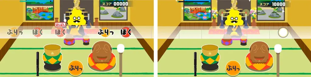 仏教伝道協会とうんこドリルがコラボ！リズムゲーム『ぽくぽくチーン！リズム修行』を公開！ 画像 3