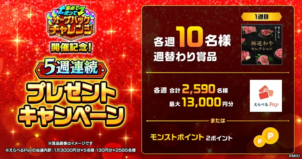 モンスト13周年！特別なキャンペーンを続々開催！　★6キャラがもらえる「13周年轟絶感謝マルチガチャ」や最大500個のオーブがもらえる「オーブバックチャレンジ」などを実施 画像 5