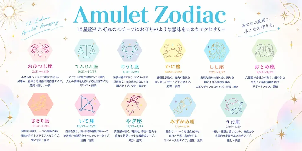 あなたは何座？12星座をカラフルに楽しむアクセサリー 画像 2