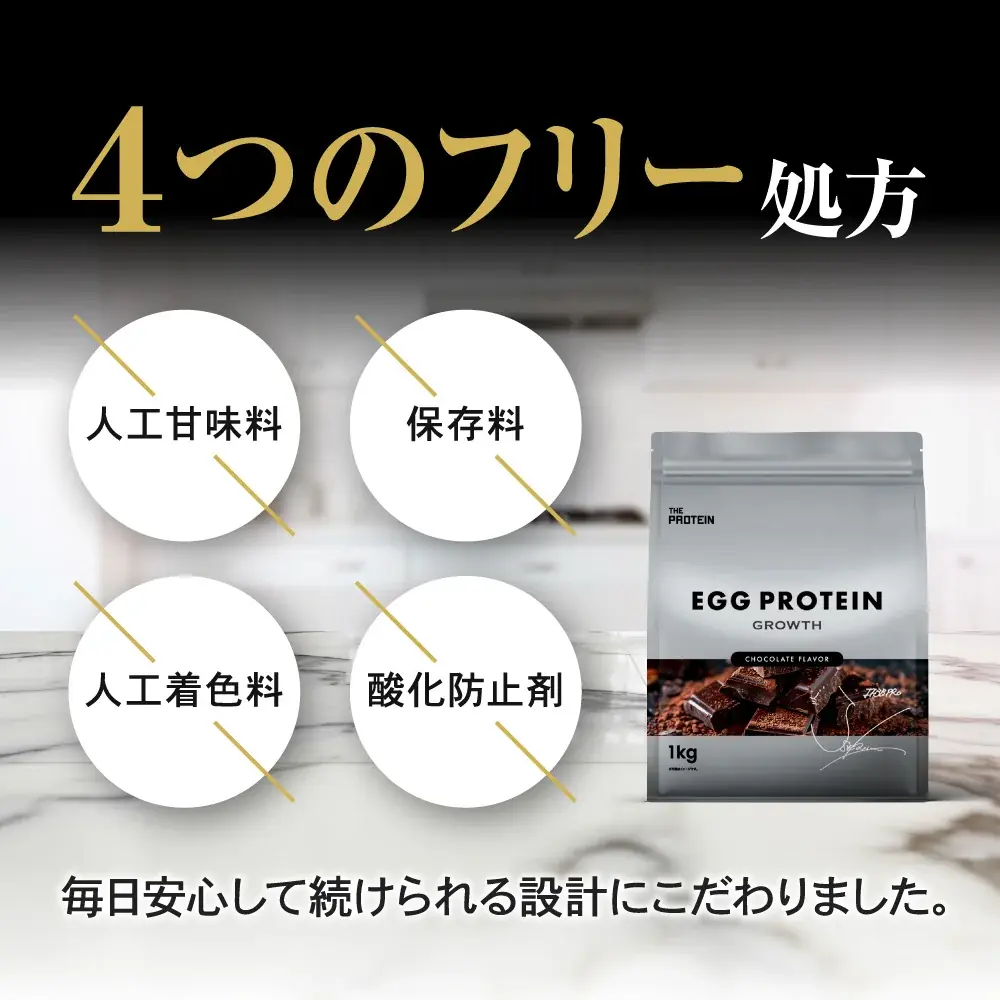 【ホエイでもソイでもない“卵白由来”の新たな選択肢】THE PROTEIN（通称：ザプロ）が100回以上の試作を重ねた「エッグプロテイン チョコレート風味」を新発売 画像 6