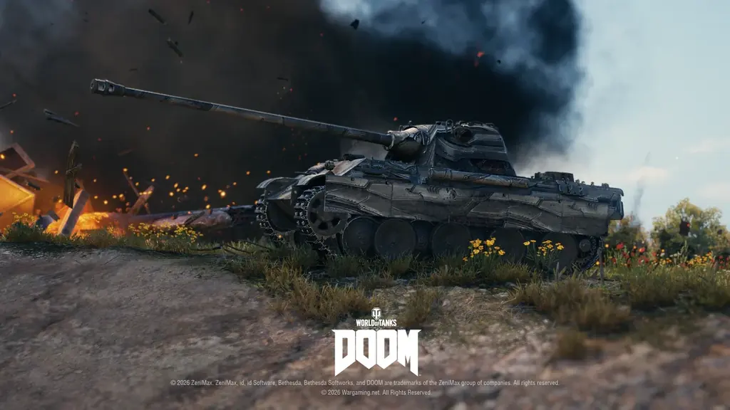 『World of Tanks』、新たなコラボ・バトルパスで『DOOM™』の世界が到来！2連装砲の戦車「FV225 Collector」がアージャントの力を宿した外観で登場 画像 10