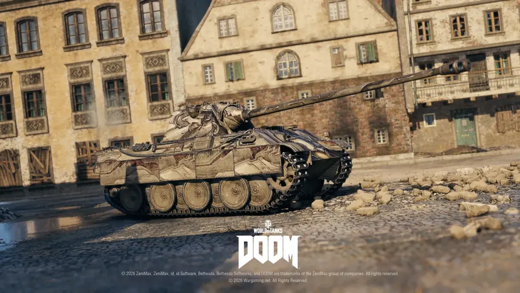 『World of Tanks』、新たなコラボ・バトルパスで『DOOM™』の世界が到来！2連装砲の戦車「FV225 Collector」がアージャントの力を宿した外観で登場 画像 12
