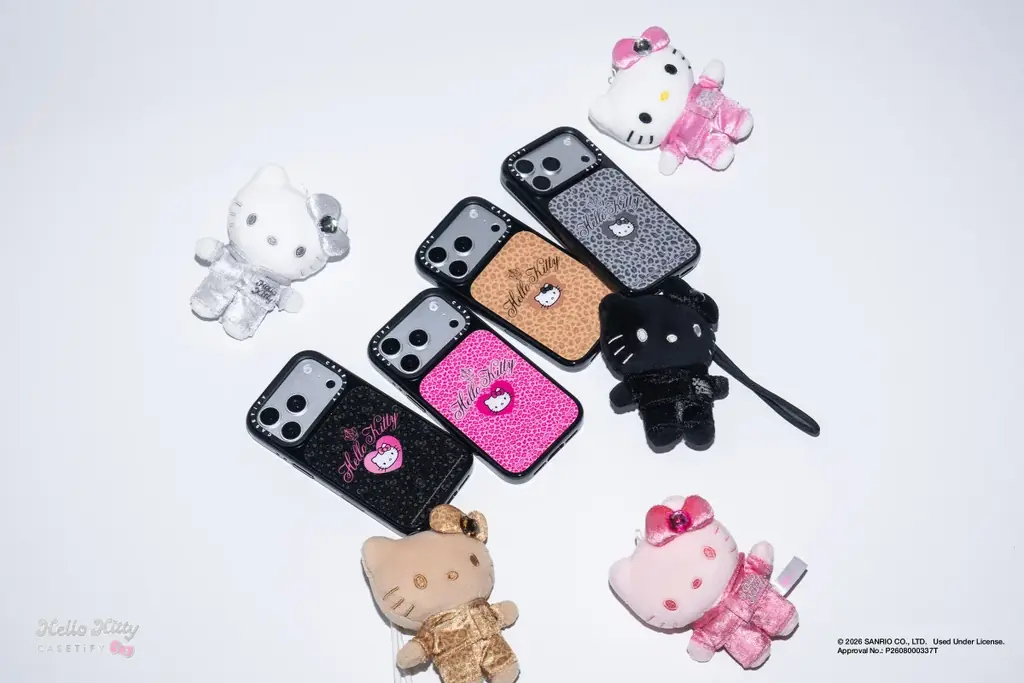 2000年代の大胆なムードを纏って。Y2Kにインスパイアされた 「ハローキティ by CASETiFY」コレクションが登場 画像 2
