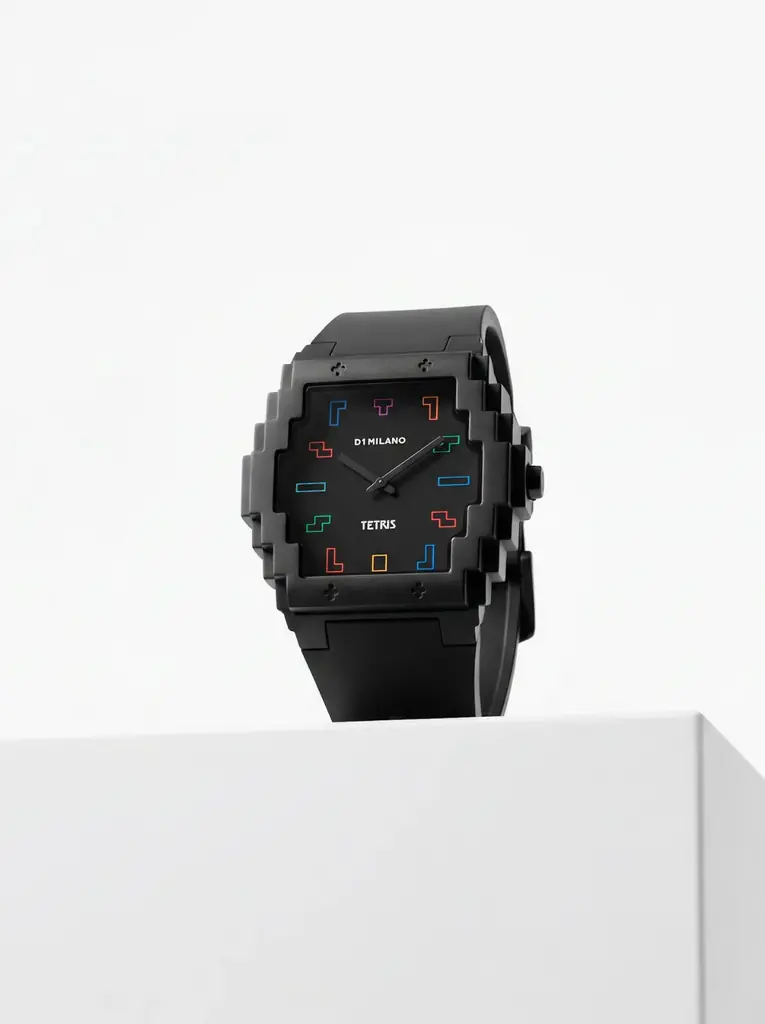 D1 Milano×Tetris™世界的ゲーム「テトリス」が、D1 Milanoの時計に。7種のテトリミノを文字盤に配した限定コラボウォッチ、10月2日(金)発売。 画像 8
