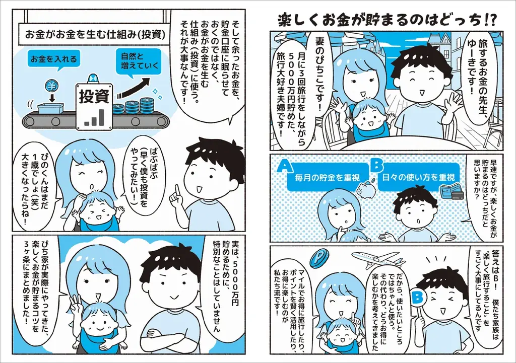 間もなく始まる「こどもNISA」も活用！ 赤字800万円から5000万円貯めた夫婦の『お金が増える家族はどっちを選ぶ!?』が2026年10月15日（木）発売 画像 2