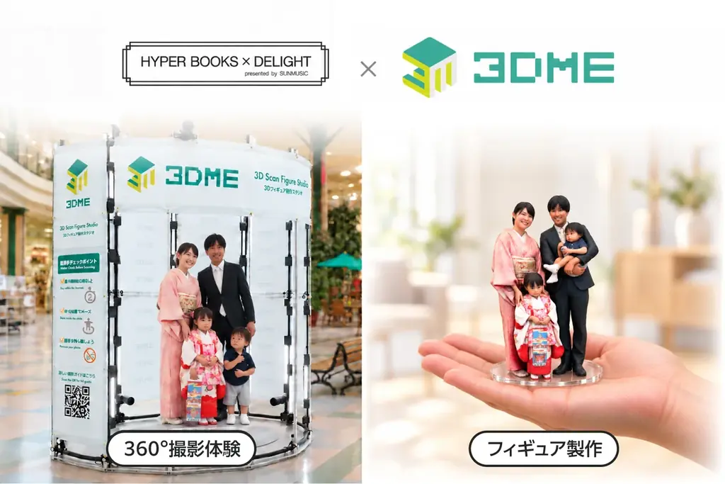 【滋賀・草津市】七五三シーズン到来！晴れ姿をフィギュアで残す3DME撮影イベントを10/3・4限定開催 画像 1
