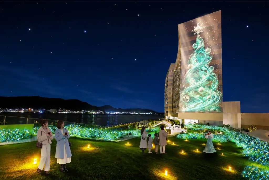 リゾナーレ下関で12月開催、高さ30mの海峡クリスマスツリー