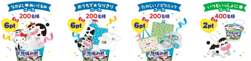 雪印メグミルク「牧場の朝(まきばのあさ)ヨーグルト」が発売40周年！人気キャラクター 「ハローキティ」とのコラボレーショングッズが当たるキャンペーンを2026年10月1日より開始 画像 2