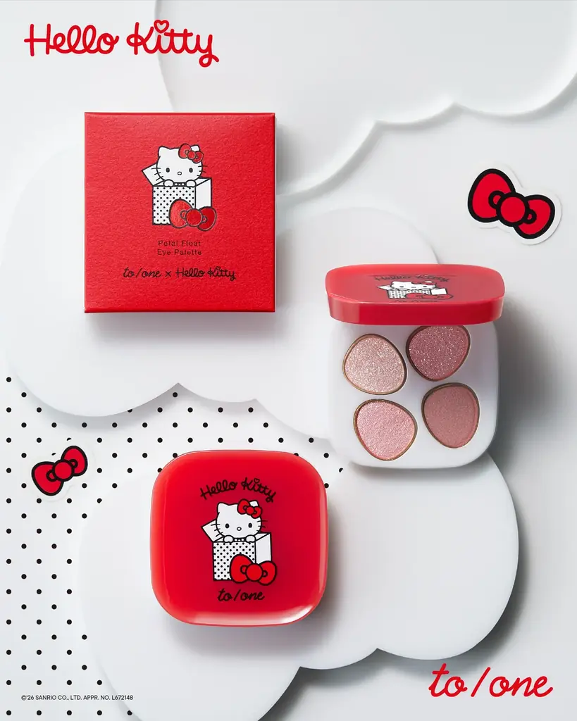 【to/one(トーン) × Hello Kitty】ハローキティとのコラボレーション第2弾！赤いリボンでおめかししたキティと過ごすホリデー限定コレクション〈2026年11月1日(日)〉 画像 2