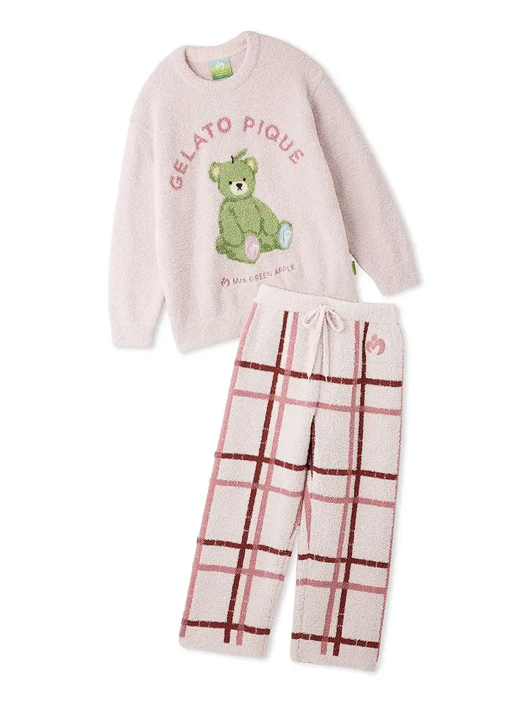 【gelato pique (ジェラート ピケ)】「Mrs. GREEN APPLE」と初コラボレーション！青リンゴモチーフのベアを主役にしたルームウェアや雑貨を10月20日(火)より発売 画像 14