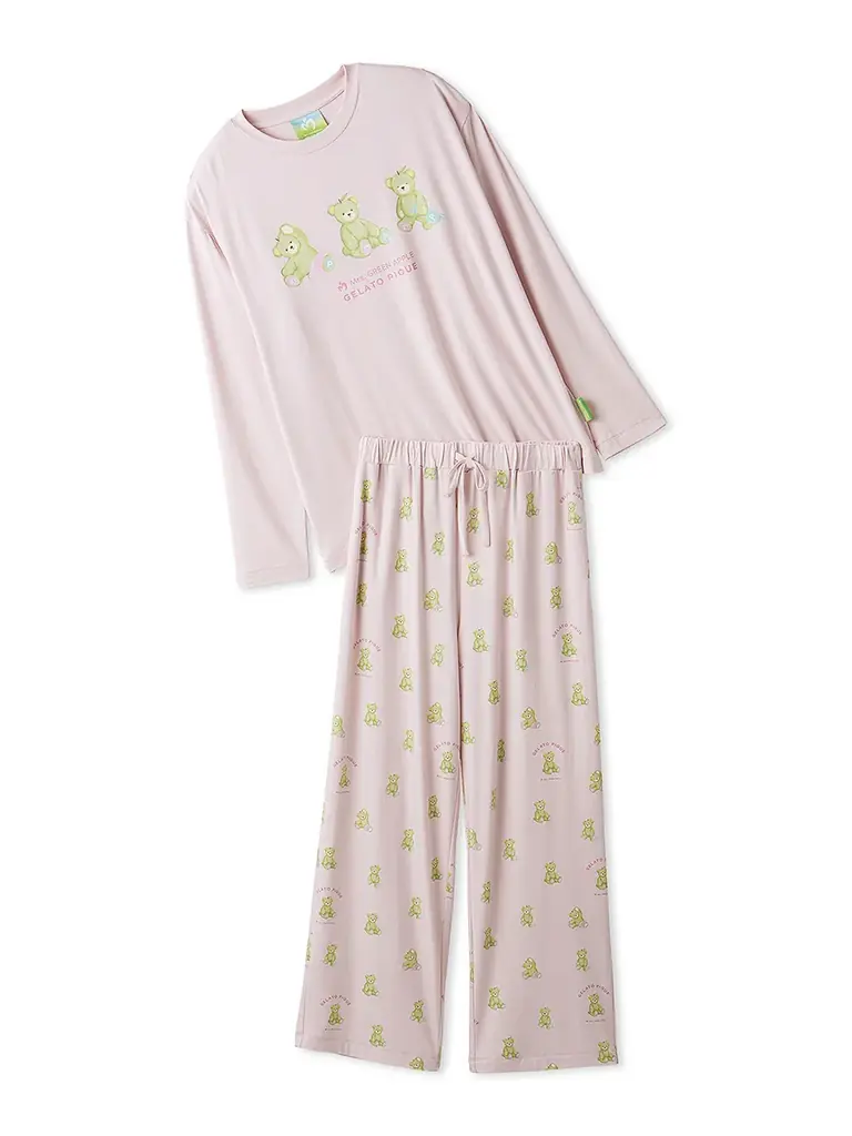 【gelato pique (ジェラート ピケ)】「Mrs. GREEN APPLE」と初コラボレーション！青リンゴモチーフのベアを主役にしたルームウェアや雑貨を10月20日(火)より発売 画像 22