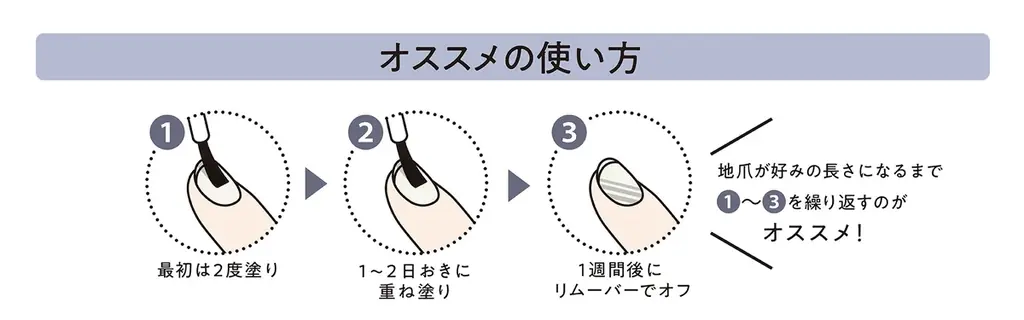 爪、伸ばしたい！薄爪・弱爪をしっかり硬く補強※1する透明ハードナーが新処方でリニューアル！「シュガードール　ネイルプロテクターS」新発売 画像 5
