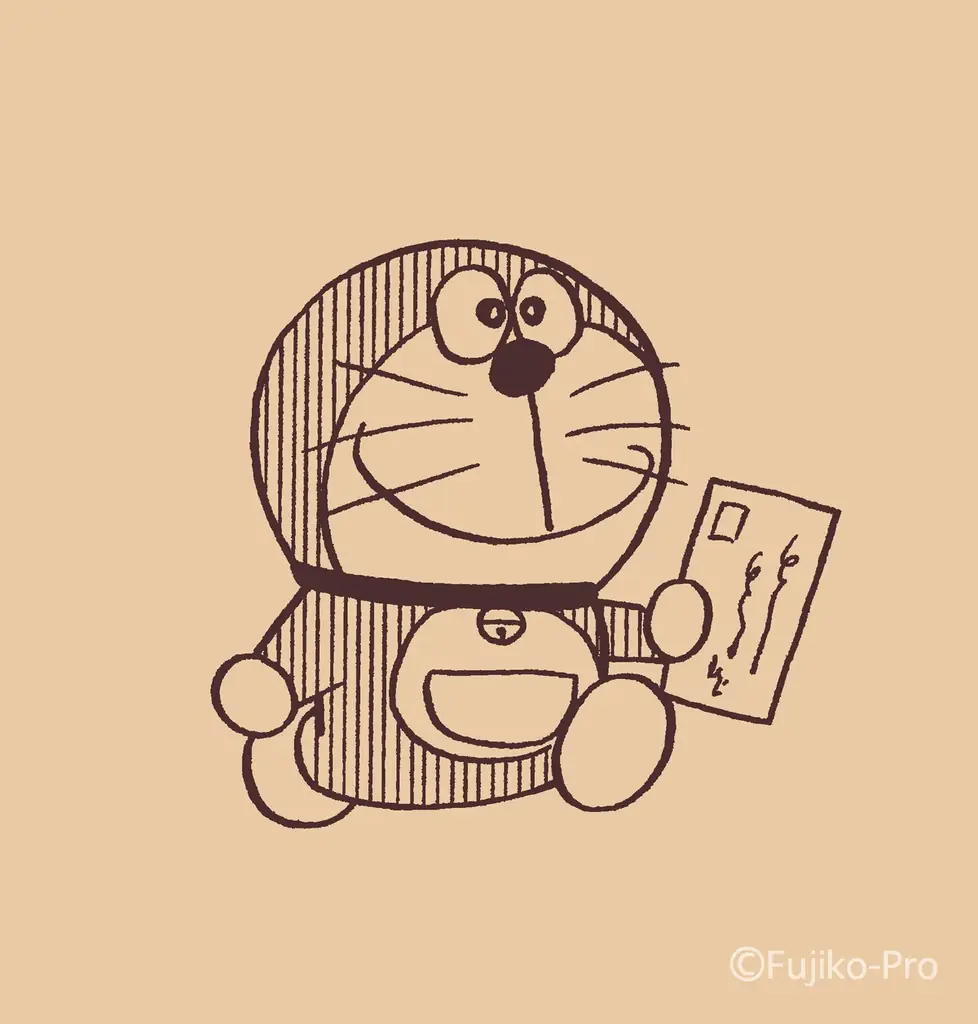 ドラえもん　原作の「おてがみ」イラストをモチーフにしたグッズ 画像 3