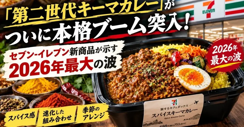 続報─加速する第二世代キーマカレー！実食によって“トレンドの必然性”と“社会的インパクト”がより鮮明に！専門家ならではの視点から「セブン‐イレブンのカレーフェス」解説します！掲載公開記念キャンペーン 画像 2