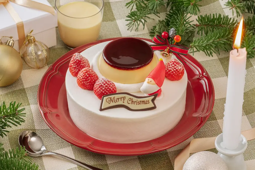 【プリンが主役のクリスマス！】“なめらかプリンブーム”の火付け役「パステル」から大きなプリンをまるごとのせたクリスマスケーキが登場！定番のショートケーキをはじめクリスマス期間限定のプリンなどを新発売！ 画像 3