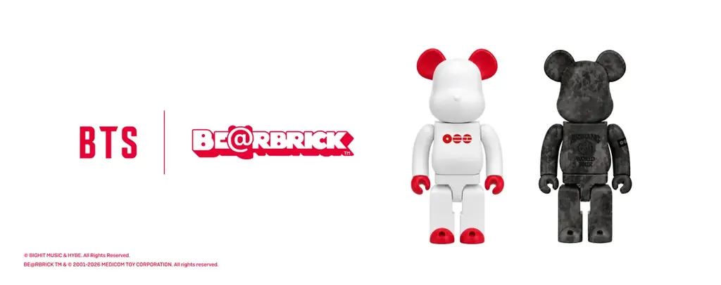 『BTS WORLD TOUR ‘ARIRANG’』を記念したBTS × BE@RBRICKが発売決定！ 画像 1