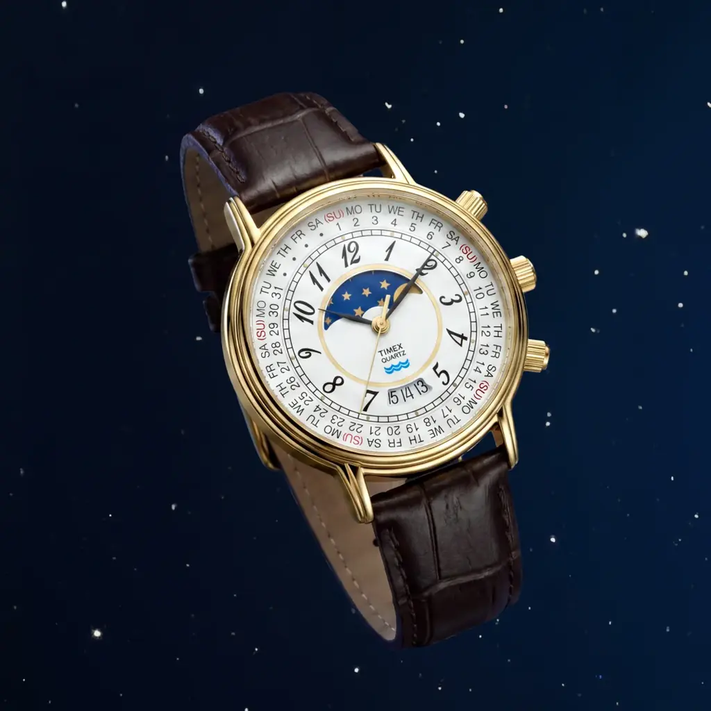 90年代の『TIMEX（タイメックス）』の名作時計を復刻。「1990 Moon Phase & Calendar Dial Reissue（ムーンフェイズ&カレンダー ダイヤル リイシュー）」発売 画像 3