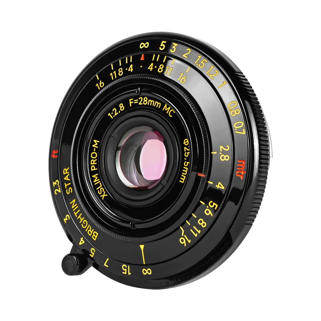 M型カメラを、もっと身軽に。厚さ約9.9mmの真鍮製パンケーキレンズ「Brightin Star 28mm F2.8」発売 画像 2