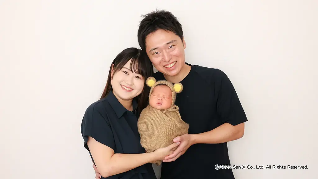 大人気キャラクター「リラックマ」とfotowaがコラボ！　ベビーぬいぐるみのプレゼントも新プラン「リラックマと撮るニューボーンフォト」を提供開始 画像 4