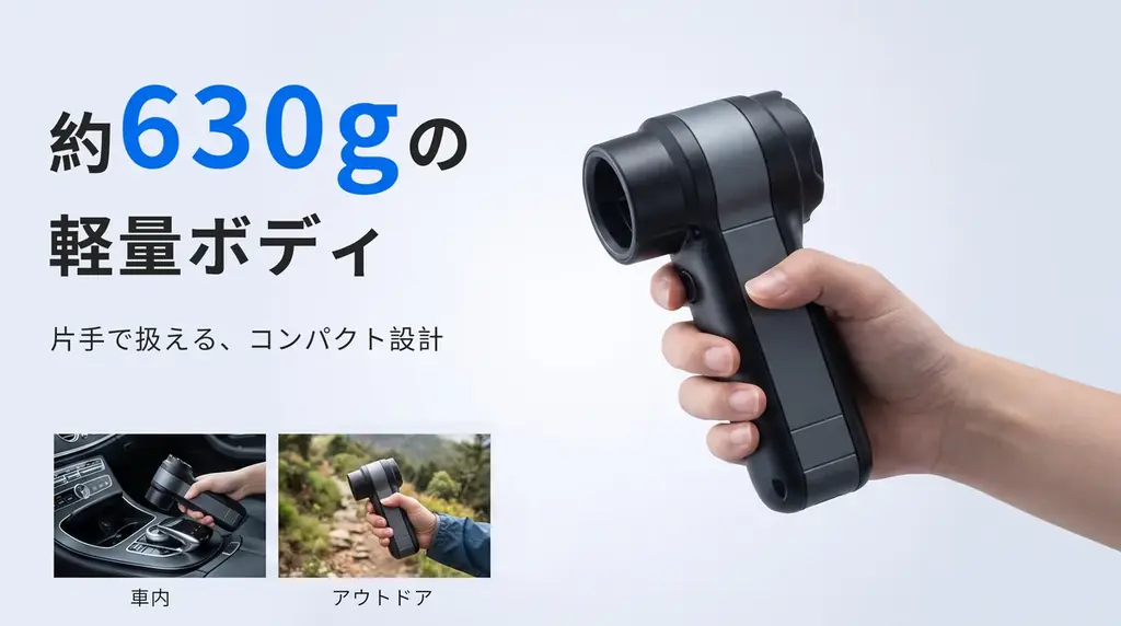 大型ブロワーのパワーを、手のひらサイズへ。90,000rpm高速モーター搭載「小型ジェットブロワー」がMakuakeに登場 画像 3