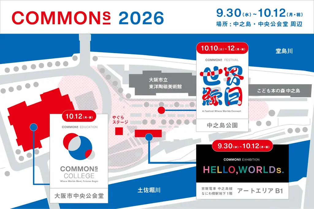 10月10日から12日の3日間、大阪・中之島で世界とつながる祭り「世界縁日」を共催 画像 2