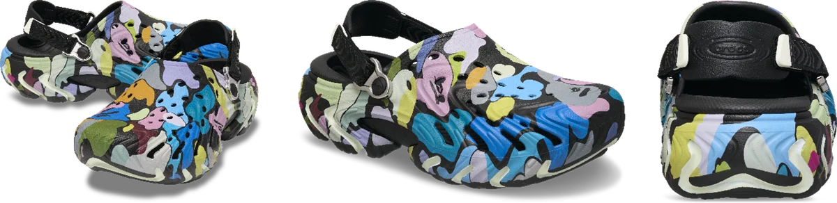 大胆なMULTI CAMOをまとったA BATHING APE® x Crocs™の最新コラボレーションが登場 画像 6