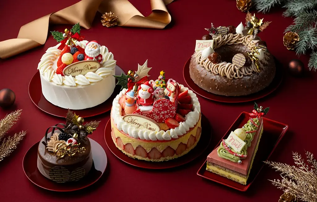 【東京ドームホテルのクリスマス】フランスの伝統的な苺のケーキをアレンジした新作が登場。クリスマスリースやツリーに見立てたクリスマスケーキ全5種のご予約を2026年11月5日(木)より受付開始 画像 1