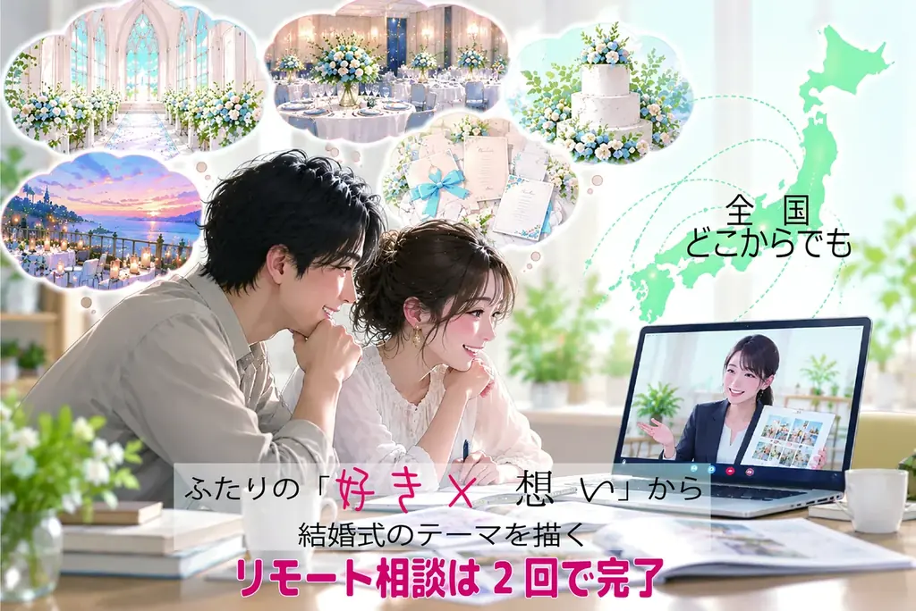結婚式のテーマを「好き×想い」で可視化、S-ONE WEDDINGが11月1日から全国相談