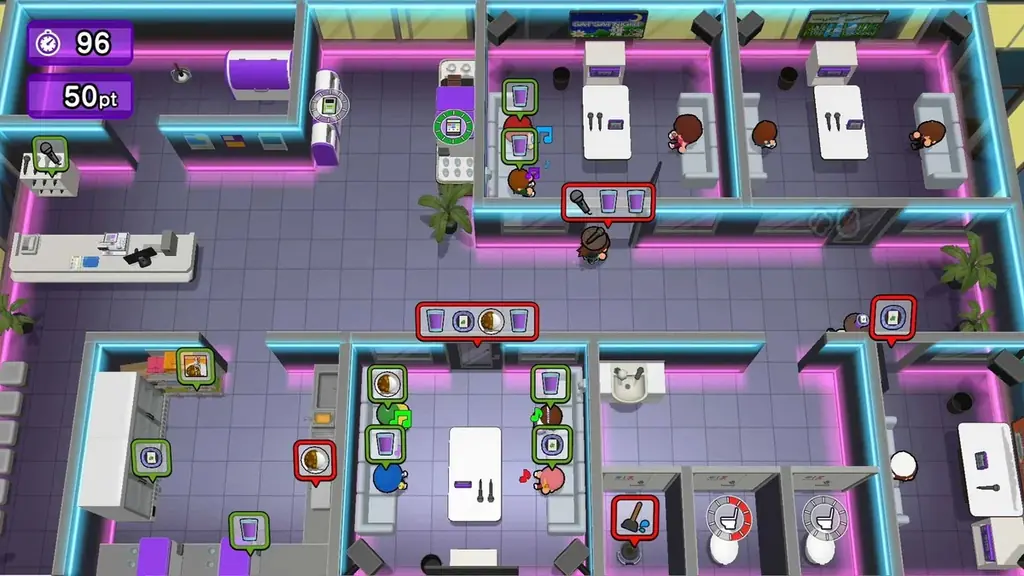 ひとりでカラオケ店を切り盛り！？ドタバタアクションゲーム『ワンオペ！カラオケ』Nintendo Switch／Steamで予約開始！ 画像 4