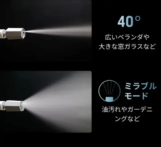 応援購入総額4億5,000万円超、1万6,000人以上が支持！ミラブル®︎技術搭載のハンディ高圧洗浄機「MIRABLE AQUABLAST MINI」、ヤマダデンキ・公式サイトで発売決定！ 画像 9