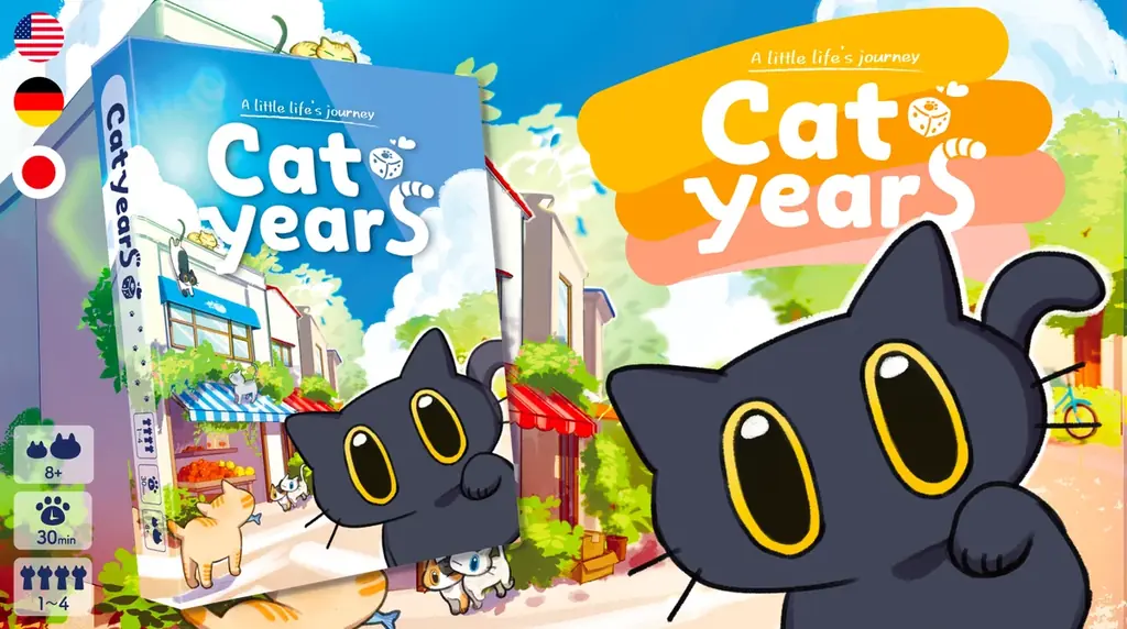 猫の一生を30分で体験するボードゲーム「Cat Years」11月3日開始
