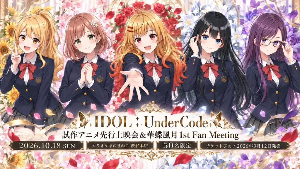 華蝶風月初ファンミーティング、10月18日に渋谷で開催