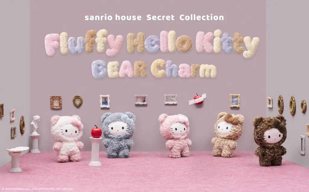 サンリオハウス、10月15日発売のキティベアチャーム全6種