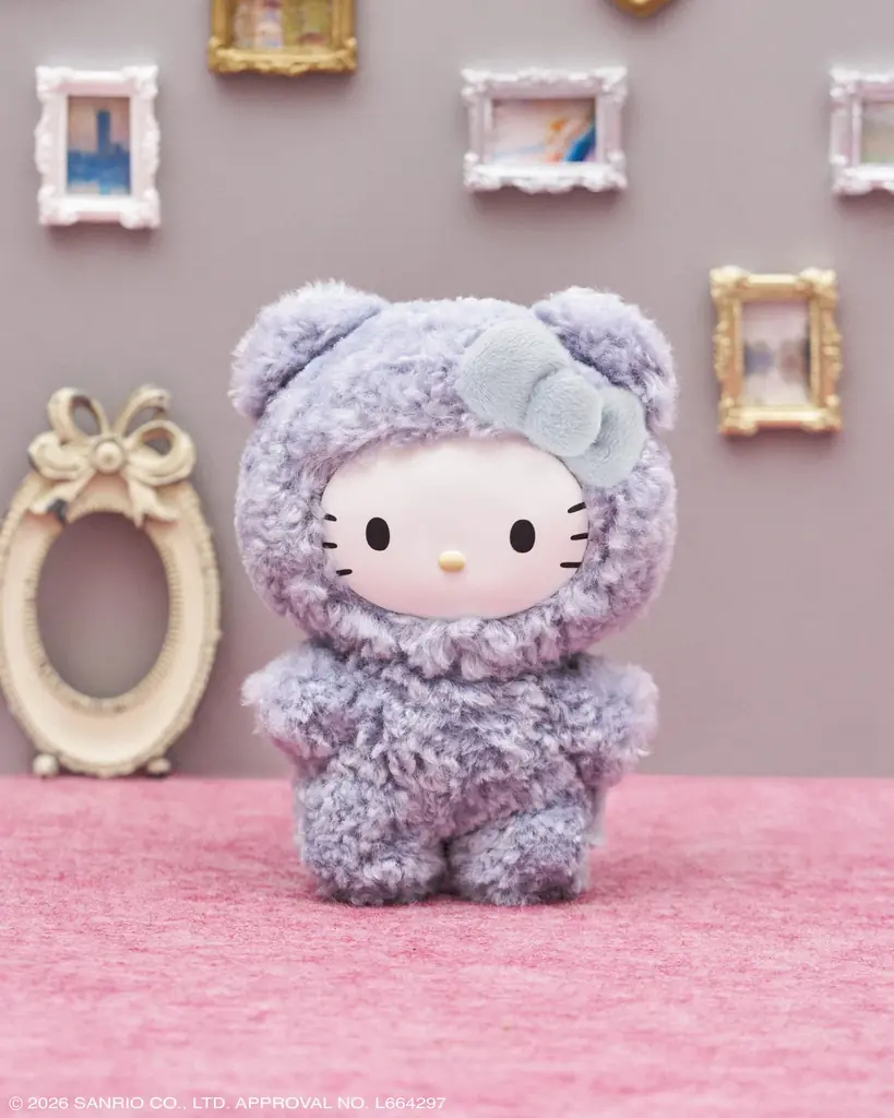 【sanrio house（サンリオハウス)】フラッフィーハローキティチャーム第3弾！ベアシリーズのシークレットカラー含む全6種のラインアップで登場 画像 3