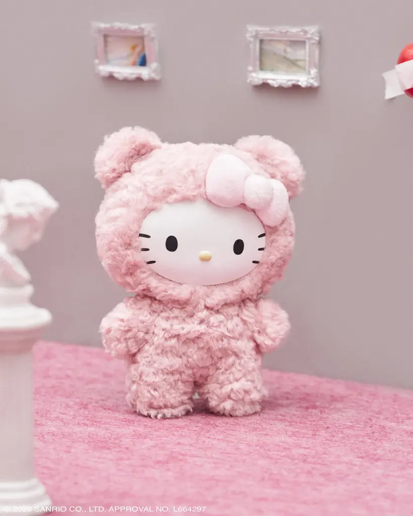 【sanrio house（サンリオハウス)】フラッフィーハローキティチャーム第3弾！ベアシリーズのシークレットカラー含む全6種のラインアップで登場 画像 4