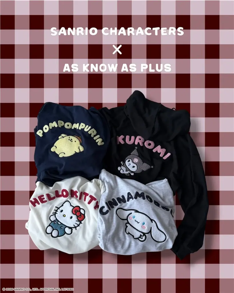 AS KNOW AS plus から『サンリオキャラクターズ』のトラックジャケットが登場！10/16(金)より発売開始 画像 1