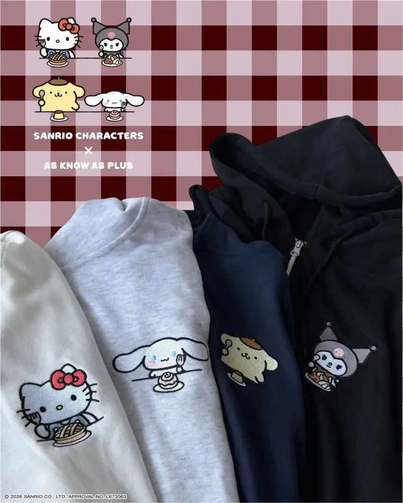 AS KNOW AS plus から『サンリオキャラクターズ』のトラックジャケットが登場！10/16(金)より発売開始 画像 3