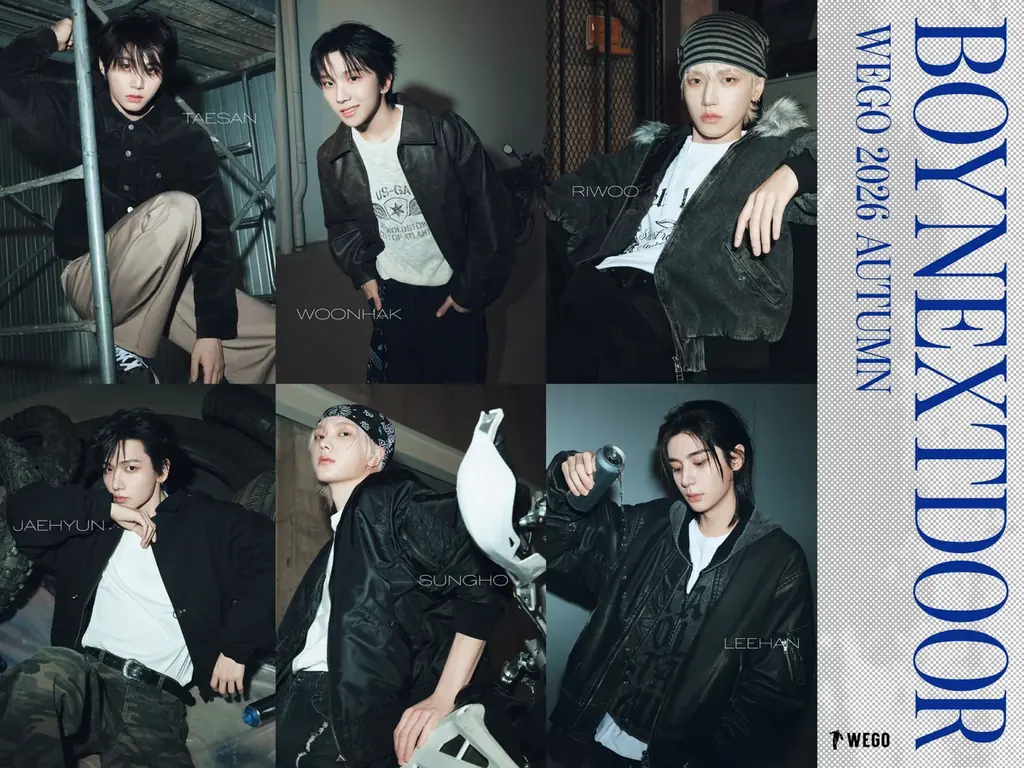 「BOYNEXTDOOR」がWEGOのシーズンビジュアルに再び登場。2026 AUTUMN & WINTERビジュアルモデルに就任！ 画像 3