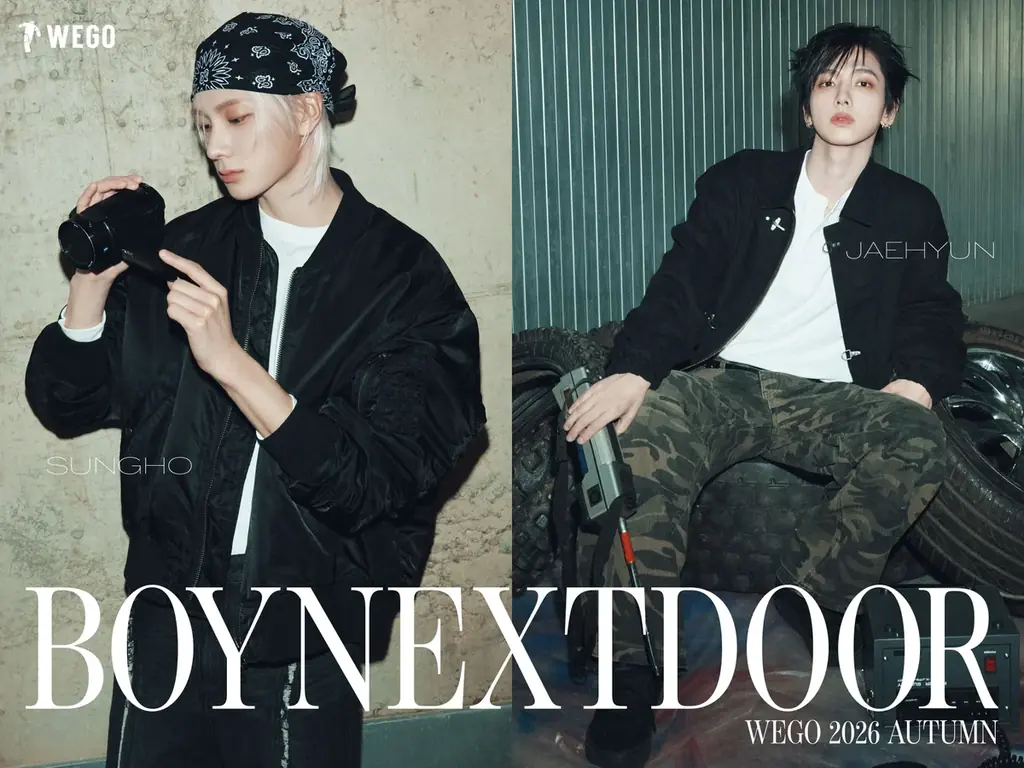 「BOYNEXTDOOR」がWEGOのシーズンビジュアルに再び登場。2026 AUTUMN & WINTERビジュアルモデルに就任！ 画像 6