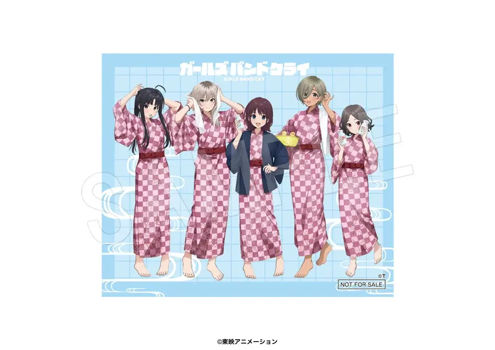 『ガールズバンドクライ』× 楽久屋のコラボイベントが開催！湯上り浴衣姿の新規描き下ろしイラストを使用したグッズが登場！ 画像 2