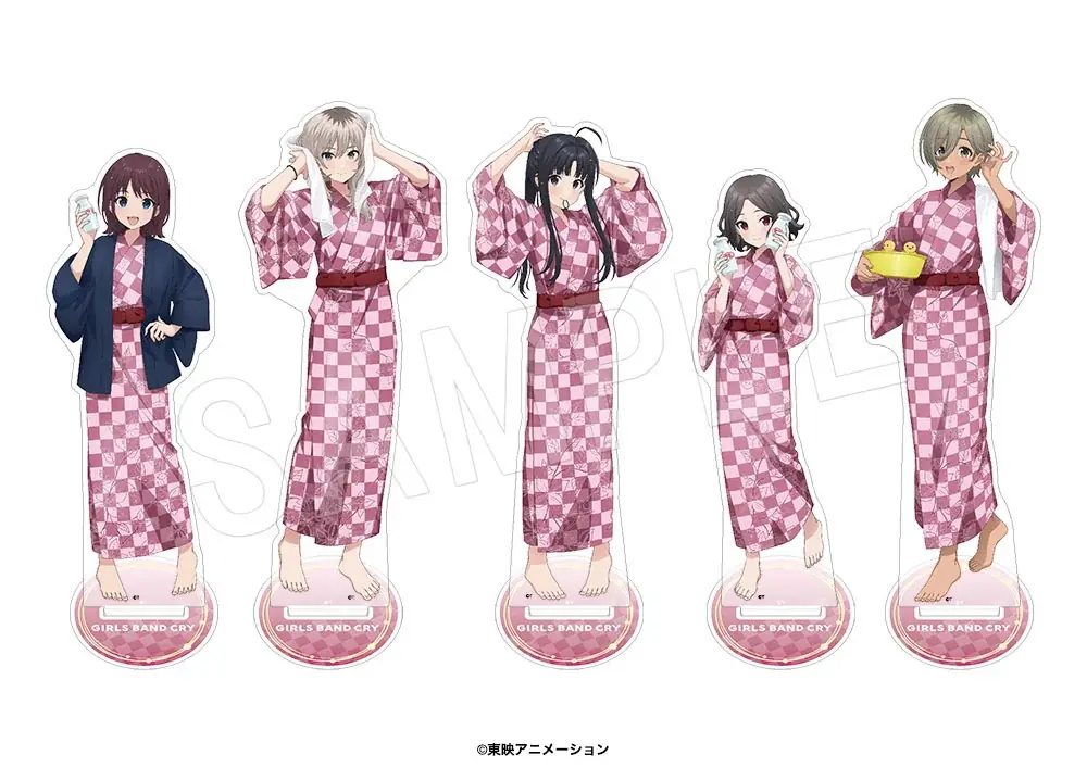 『ガールズバンドクライ』× 楽久屋のコラボイベントが開催！湯上り浴衣姿の新規描き下ろしイラストを使用したグッズが登場！ 画像 5
