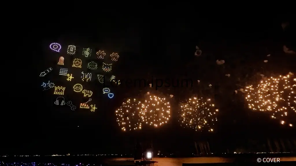 ホロライブタレントが1,000機のドローンで夜空に登場！レッドクリフ、「ホロ花火2026」のドローンショーを演出・運営 画像 4