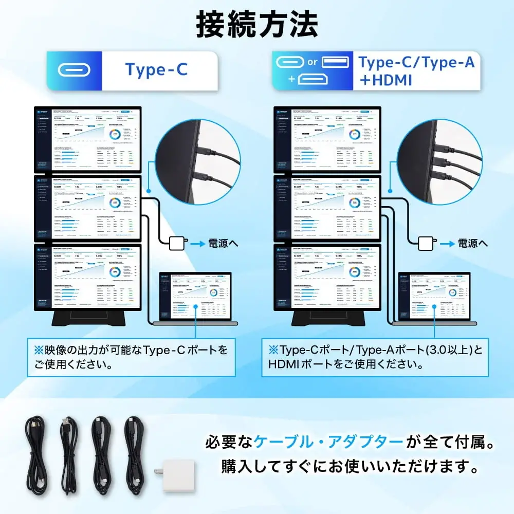 映像出力のないUSBでもOK。1台分のスペースで手軽に4画面へ拡張する『USB1本で4画面にできる縦横回転モニター』を発売 画像 13