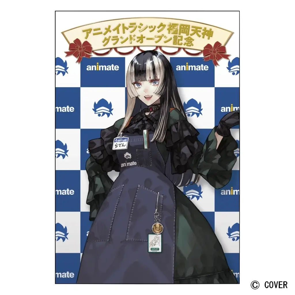 「アニメイトラシック福岡天神」オープン記念施策続報！　グランドオープン宣伝大使・儒烏風亭らでんさんの限定描き下ろしイラストを使用したグッズの発売や特典の配布が決定♪ 画像 2