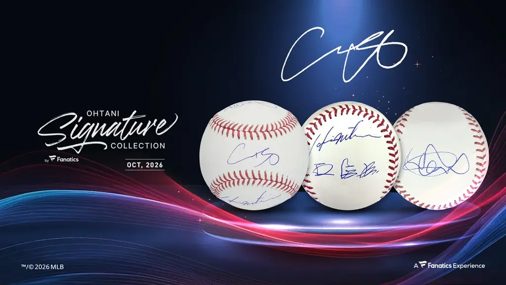 大谷翔平 直筆サイン入り写真 Fanatics 10月17日開始、大谷翔平ら4人の直筆サイン入りMLB公式球を抽選販売